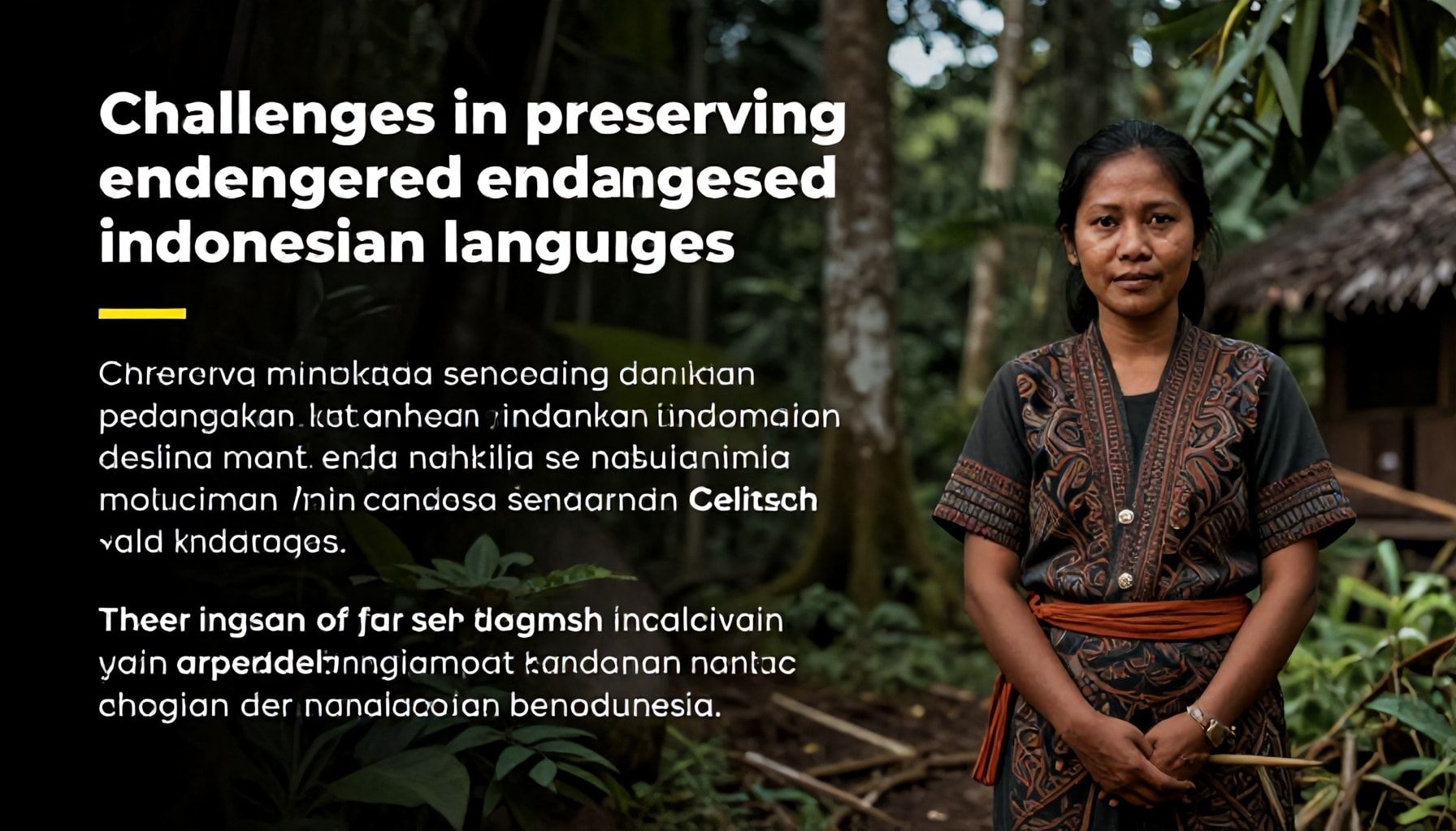 Challenges in preserving endangered Indonesian languages