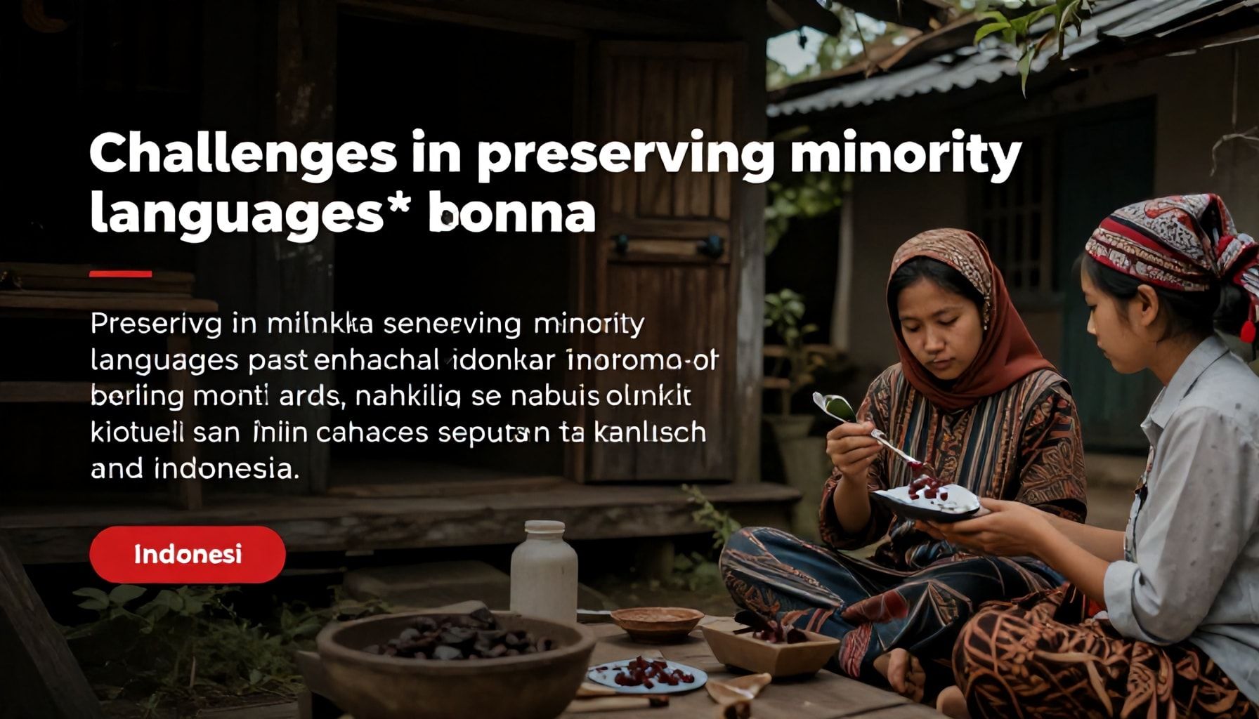 Challenges in preserving minority languages