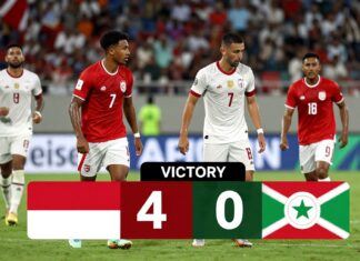 Indonesia’s 4-0 Victory Over Burundi in AFCON Qualifier