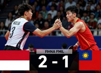 Indonesia Edges Past Chinese Taipei 2-1 in Thrilling Match