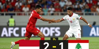 Indonesia and Lebanon clash in tense AFC playoff, 2-1 score