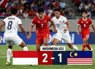 Indonesia U23 edges Malaysia 2-1 in thrilling semifinal clash