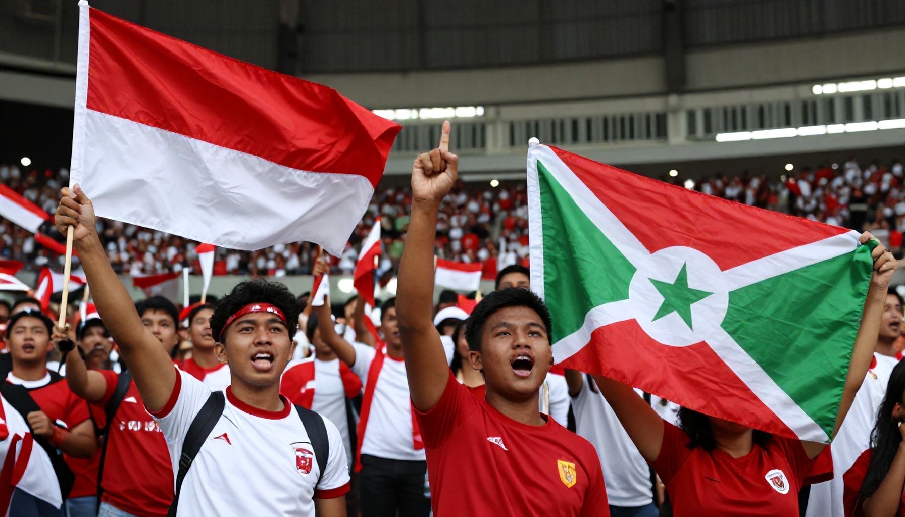 Indonesian fans celebrate in Jakarta