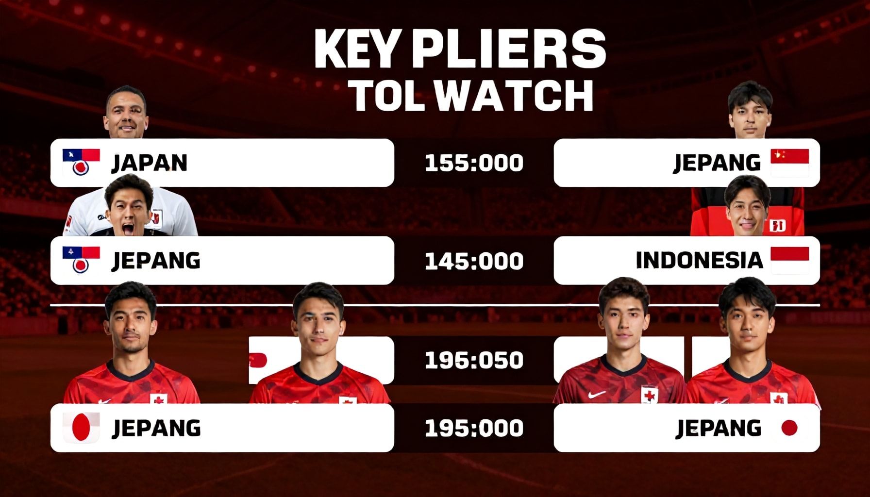 Key players to watch in Japan-Indonesia showdown