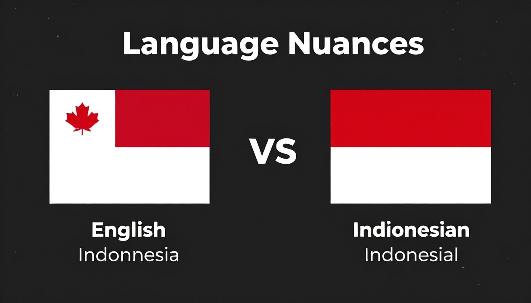 Language Nuances: English vs. Indonesian