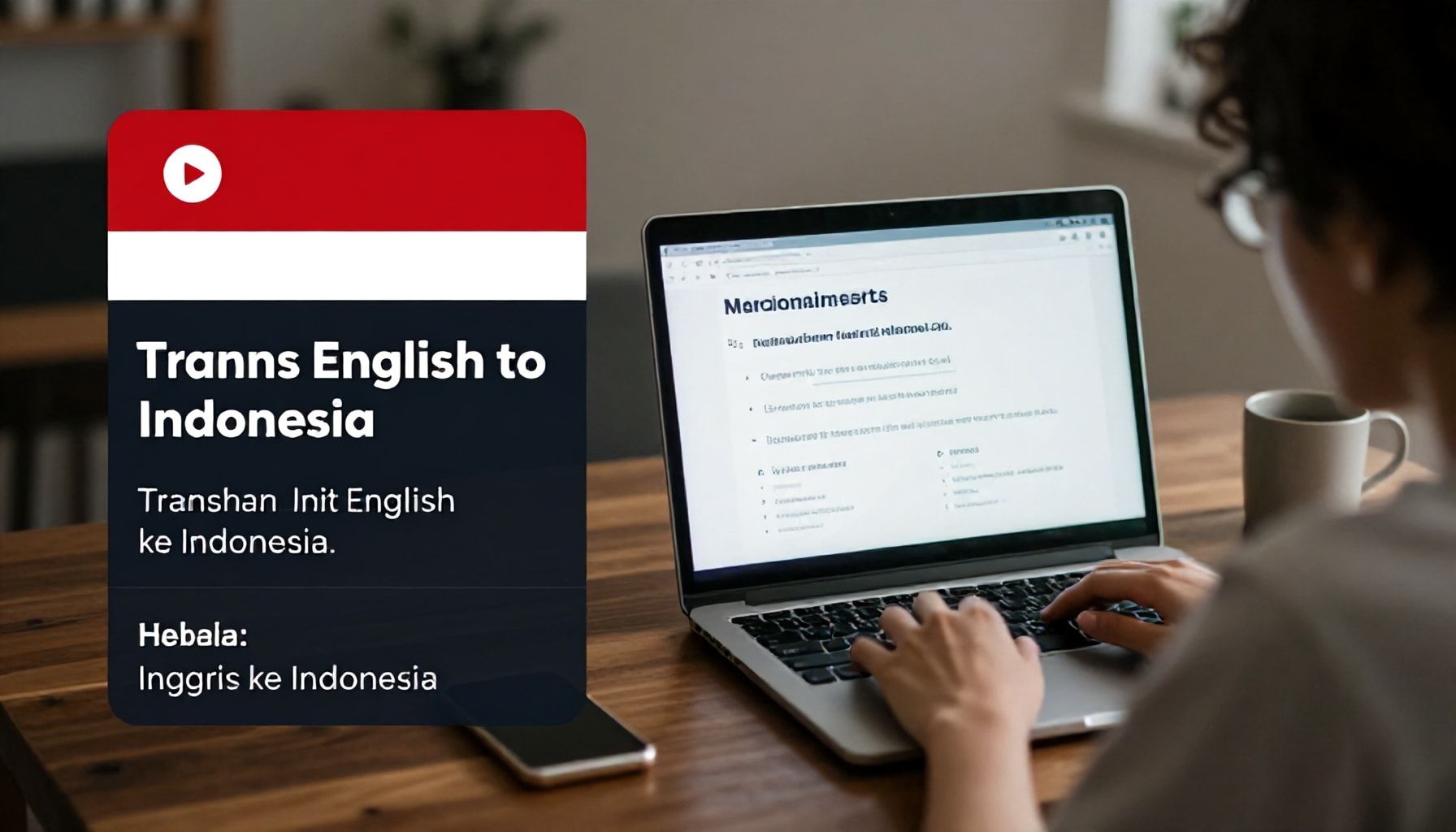 Translating English to Indonesian