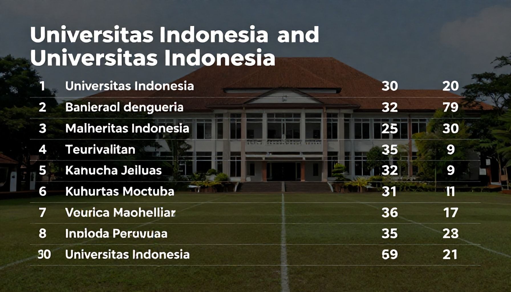 Universitas Indonesia's impressive global ranking